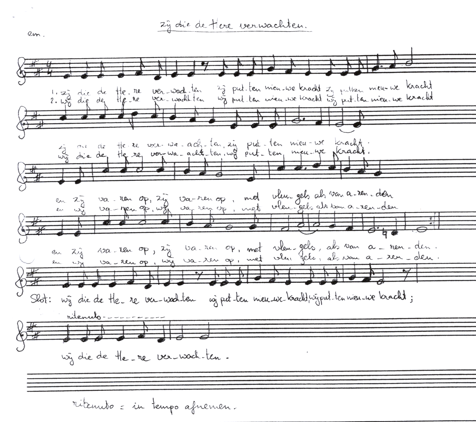 Zij die de Here verwachten