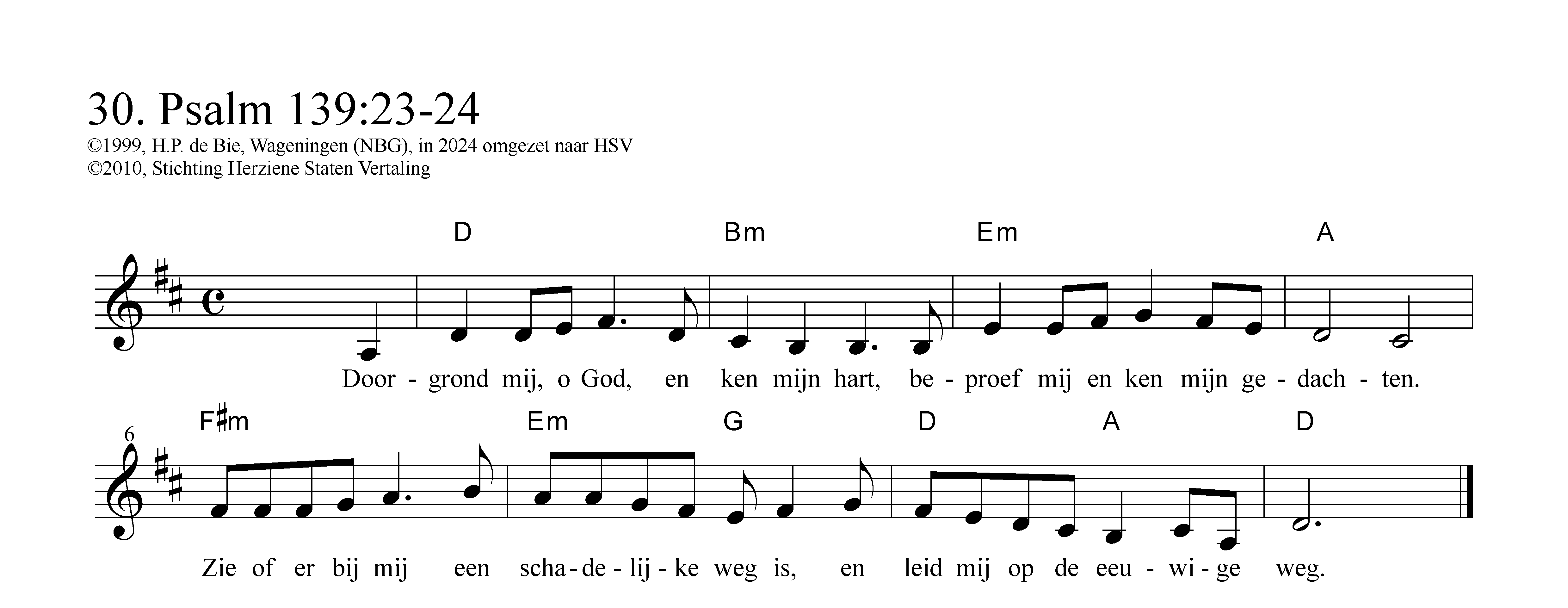 Doorgrond mij, o God, en ken mijn hart