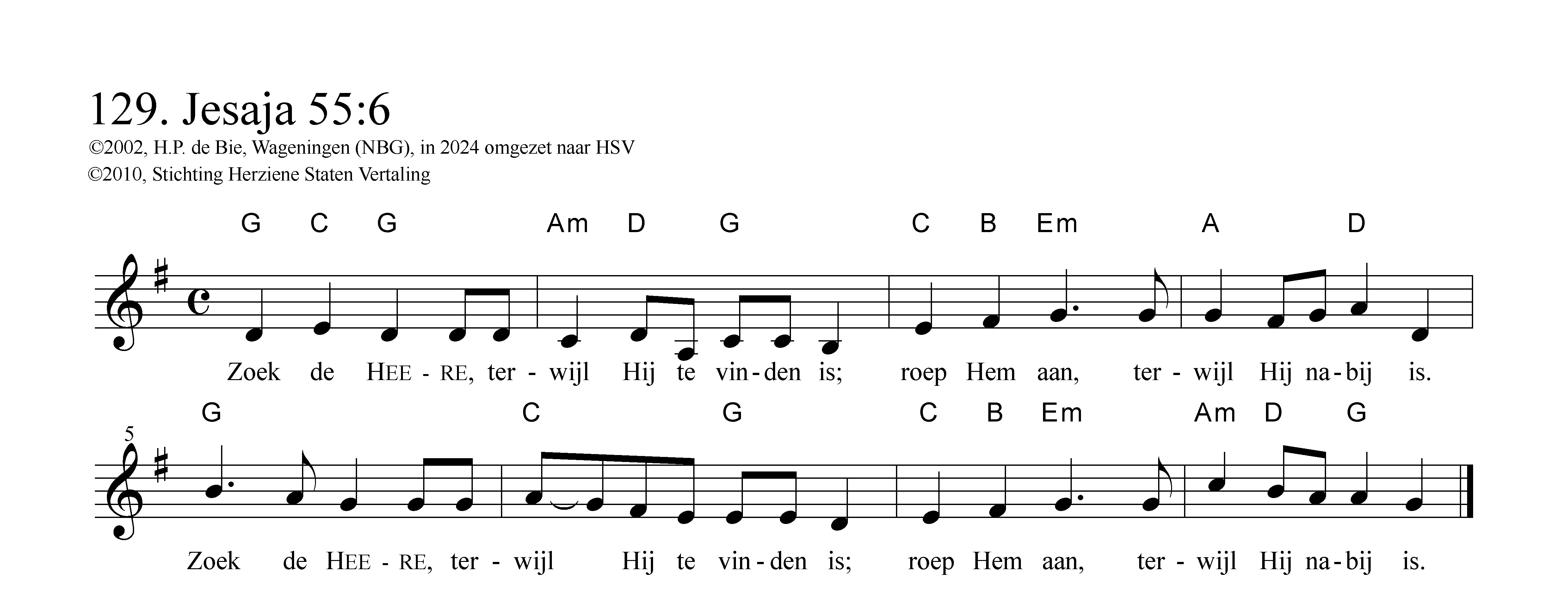Zoek de HEERE terwijl Hij te vinden is