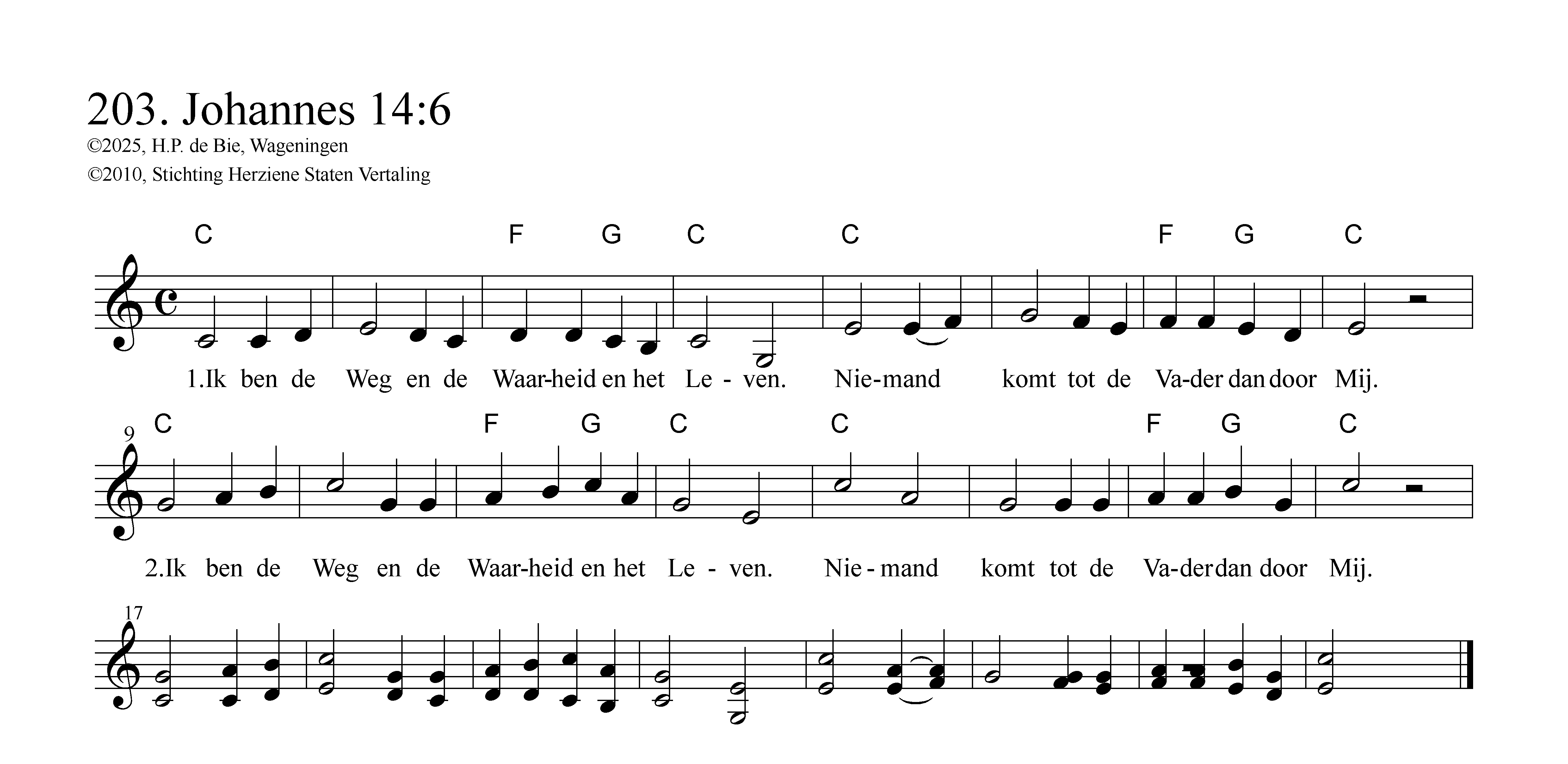 Ik ben de Weg en de Waarheid en het Leven